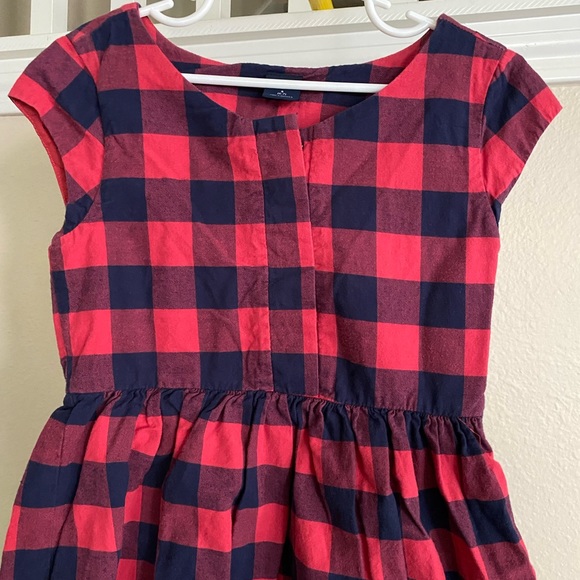 Girls Buffalo Plaid Flannel Dress - Picture 4 of 8